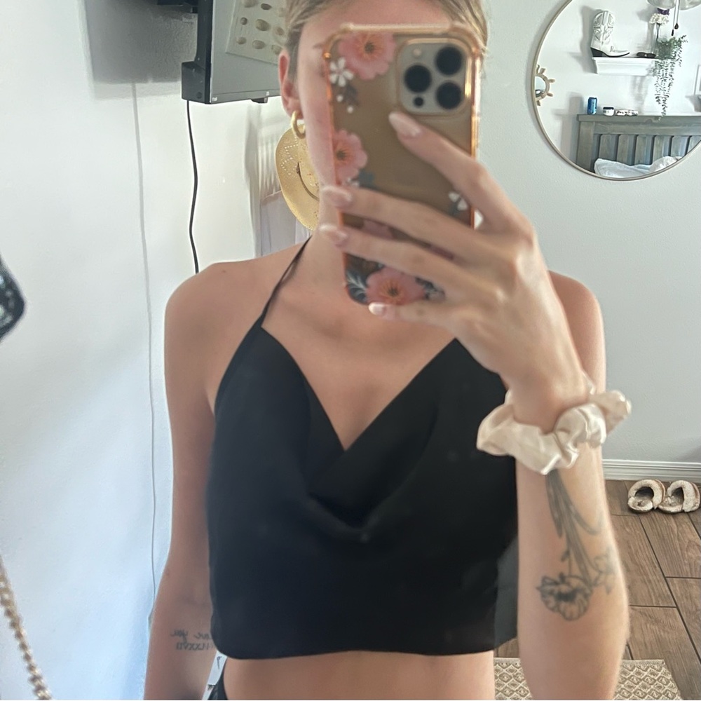 Black Lose Pacsun halter top